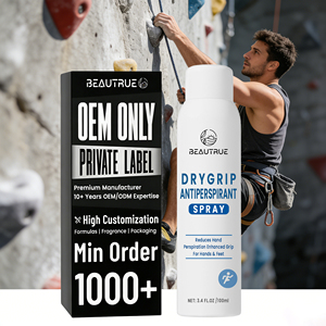Spray <span class=keywords><strong>Antitranspirante</strong></span> OEM Personalizado Dry Grip para <span class=keywords><strong>Manos</strong></span> <span class=keywords><strong>y</strong></span> <span class=keywords><strong>Pies</strong></span>, Griffspray Extra Fuerte, Control de Sudor, Mejora el Agarre para Escalar - Product Image 1