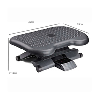 Repose-pieds ergonomique réglable en hauteur avec repose-pieds de loisirs de massage pour le bureau