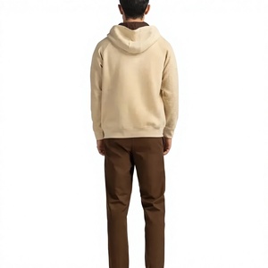 เสื้อฮู้ดซิปผู้ชาย สีพื้น ผ้าถักลำลอง 100% ผ้าฝ้าย ทรงปกติ สำหรับใส่ในฤดูหนาว - Product Image 4