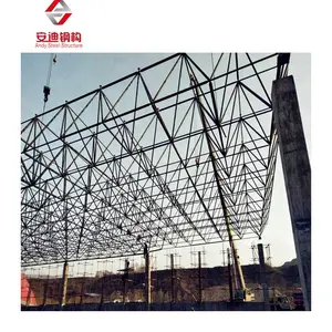 Light Weight Bolt Ball Joints Space Frame Steel Structure Building Roofing System
