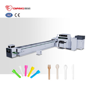 Machine <span class=keywords><strong>de</strong></span> production OYANG pour la fabrication <span class=keywords><strong>de</strong></span> couverts en papier multicolores, alternatives aux plastiques, cuillères, fourchettes et ustensiles - Product Image 1