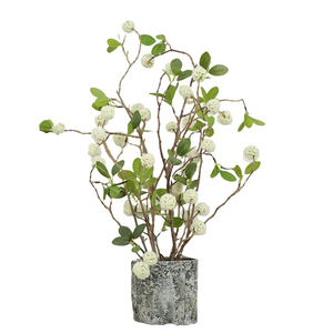 Maceta con Flor Blanca Artificial de 36-51 cm, Flor Blanca de Plástico Realista con Maceta para Decoración de Interiores, Venta al Por Mayor - Product Image 1