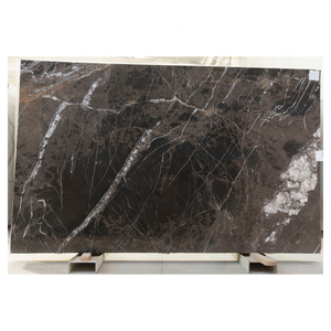 Losa de mármol marrón con vetas blancas Losa grande pulida Bruno Perla Marmor para encimera y Mesa - Product Image 3