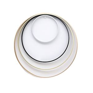 Cadre <span class=keywords><strong>photo</strong></span> en alliage d'aluminium, boîte ronde, fil métallique décoratif, <span class=keywords><strong>profil</strong></span> noir, or rose, argent - Product Image 1