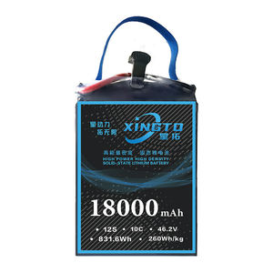 Xingto alto voltaje 12S 18000mAh 46,2 V recargable estado sólido Lipo Drone UAV baterías 800 veces larga vida útil en Stock - Product Image 3