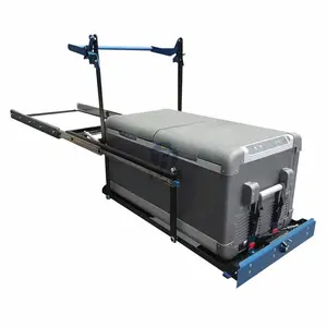 Glissière de réfrigérateur portable pour voiture 4x4 95L en acier, inclinable latéralement, avec <span class=keywords><strong>plateau</strong></span> <span class=keywords><strong>coulissant</strong></span> - Product Image 1