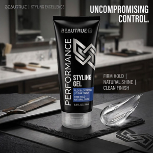 Private Label <strong>Hair</strong> <strong>Gel</strong> for <strong>Men</strong> with Strong Hold <strong>Hair</strong> Styling <strong>Gel</strong> Delivers Clear Definition Non Flaking Finish and Easy Wash Out - Product Image 3