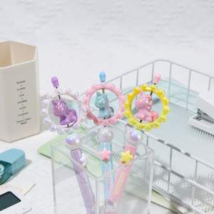 ट्रेंडी डिय इंद्रधनुष यूनिकॉर्न जेल 0.5 मिमी चौड़ाई ग्लिटर स्याही रिफिल के साथ सुंदर छात्र लेखन - Product Image 5