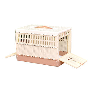 Katlanabilir plastik kuş ve güvercin seyahat taşıma kafesi evcil hayvan kuşları için eğitim ve serbest bırakma için kolay temizlenebilir - Product Image 1