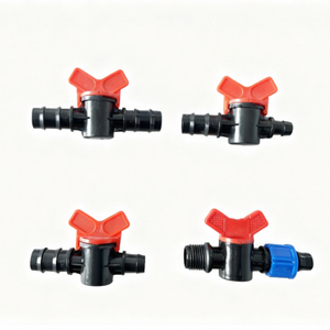 Tubo de Riego por <span class=keywords><strong>Goteo</strong></span>, Mini Válvula de 16 mm, Acoplamiento de PE para Jardinería y Uso Agrícola - Product Image 2