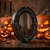 Miroir magique à commande lumineuse, décoration d'Halloween, spectacle de danse, spectacle théâtral, arrangement de décors