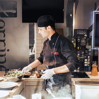 Logo personnalisé noir Chef chapeau serveur uniforme casquette boulangerie BBQ Grill chapeau Restaurant cuisinier travail chapeau