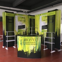 Portable sans outil en aluminium stand de foire commerciale supports d'étagère 10x10 exposition de stand d'exposition