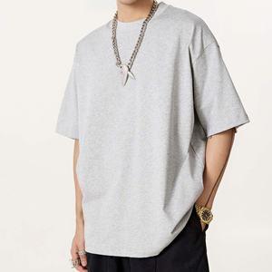 Camiseta en blanco de color sólido OEM Camiseta de gran tamaño lisa con logotipo personalizado unisex de alta calidad - Product Image 6