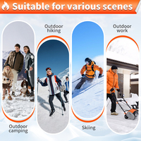 Veste chauffante Pertemba 4-21 zones pour homme et femme, batterie rechargeable, power bank, hiver, chasse en plein air, col roulé en coton, fermeture éclair, 410g