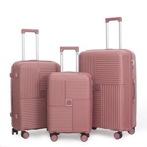 2025 Hot Sale Custom Unisex PP Gepäcks ets 20 ''24" 28 "Reisekoffer wagen mit Spinner <span class=keywords><strong>Caster</strong></span> 3-teiliges Set mit großer Kapazität - Product Image 4