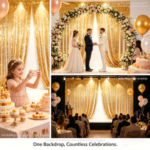 Cortina de Lentejuelas Metalizadas 1m*2m, Serpentinas Rojas, Blancas y Verdes para Decoración de Fiestas de Navidad, Cumpleaños, Baby Shower - Product Image 3