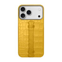 Nouvelle Collection : Étui de Protection Exotique Haut de Gamme pour iPhone 18 17 Pro en Cuir de Crocodile Véritable avec Dragonne