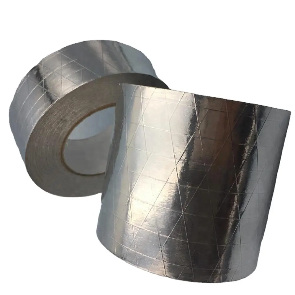 Self Adhesive air conditioner pipe wrapping duct flexible metal black aluminum foil tape