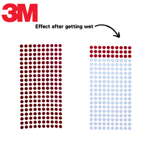 3M 5559 Water Sensitive Stickers Round Dots Die-cut Permanent Color Transition Liquid Ingress Contact Indicator Labels - Product Image 1