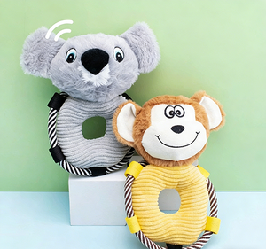 Fabrieksdirect verkoop Pluche katoenen touw speelgoed voor huisdieren Hoge kwaliteit op maat gemaakte hondenspeelgoed knuffel speelgoed grappig piepend speelgoed voor huisdieren - Product Image 3