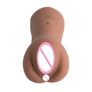 2023 yeni kahverengi silikon yapay vajina yumuşak sıkı kedi yetişkin seks oyuncakları erkekler için Masturbating - Product Image 2