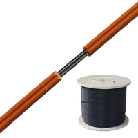Venta al por mayor Cable de fibra óptica PBT con 1/2/4 Core G657A1/G657A2 FTTH Cable de tubo suelto central Cables de comunicación