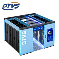 Ruang Data Mikromodul dengan UPS Terintegrasi AC 19 Inch Cold Aisle Containment & Pemantauan Lingkungan Dinamis