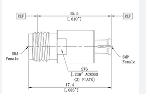 Cao <span class=keywords><strong>C</strong></span>ấp Brass SMA Nữ Để <span class=keywords><strong>Smp</strong></span> Nickel-Mạ Thẳng Đồng Trụ<span class=keywords><strong>c</strong></span> Adapter <span class=keywords><strong>C</strong></span>ó Sẵn Trong Kho RF Adapter Loại - Product Image 3