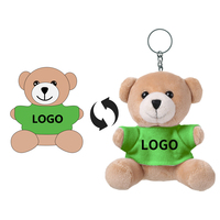Porte-clés animal en peluche Offre Spéciale Promotion Logo Mini jouet doux mignon ours en peluche personnalisé porte-clés