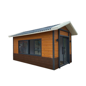 Poubelle intelligente extérieure en bois, station de recyclage à quatre compartiments avec capteur, structure rectangulaire moderne sur pied - Product Image 1