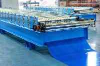 Machine de formage automatique de tuiles en acier FORJEN pour toiture avec moteur et engrenages - Profilatrice de production efficace