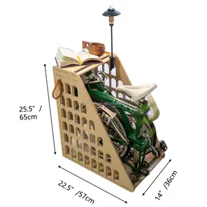 Brompton katlanır bisiklet saklama kutusu KAMAMUTA Metatecno Patent koruma raf gömme zıvana ahşap eklem ev dekorasyonu ofis seti
