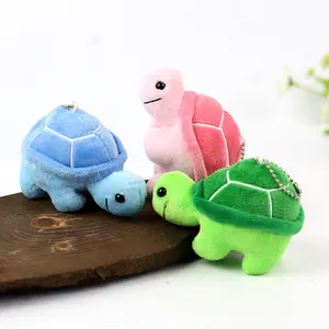 Turtle plush toy keychain custom cartoon animal cute turtle stuffed plush pendant backpack decoration