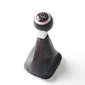 Pommeau de levier de vitesse en cuir pour Volkswagen Polo, conception ergonomique, transmission manuelle - Product Image 3