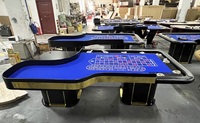 Roulette de casino professionnelle YH 96 pouces fabriquée en Chine avec pédale dorée