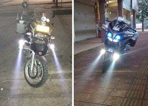 ไฟหน้ารถมอเตอร์ไซค์ LED แบบแฟลช  ไฟแต่ง  ความสว่างสูงพิเศษ  ไฟเลเซอร์ U5 ภายนอก  ไฟรถยนต์แบบเสียบปลั๊กใช้งานได้ทันที - Product Image 6