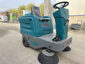 Nouvelle balayeuse électrique autoportée de 1300 mm de large, avec batterie 48V 58Ah et bac à déchets de 120L, pour ateliers industriels - Product Image 4