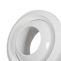 Diffuseur d'air rond en aluminium/plastique blanc avec buse de jet pour aéroport, hôtel, centre commercial, ventilation publique CVC