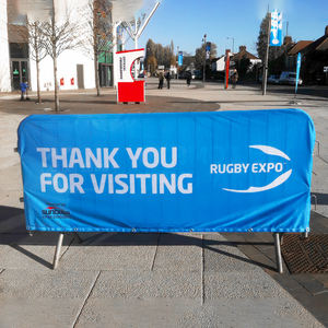 Pubblicità logo personalizzato barricata barriera copertura controllo folla recinzione Banner per eventi sportivi all'aperto - Product Image 2