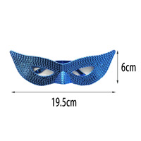 Irish Carnival Party Lunettes à paillettes Demi-visage Mascarade Performance Masque Props