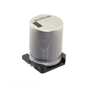 ตัวแทนจำหน่ายอย่างเป็นทางการ ตัวเก็บประจุแบบติดผิว CAP ALUM 560UF 20% 50V SMD UCZ1H561MNJ1MS 560 uF - Product Image 1