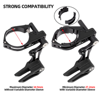 TOOPRE 27.2/34.9 pince de Type E stabilisateur de chaîne de vélo Durable T6 traitement thermique Guide de chaîne de vélo vtt Ultra-léger