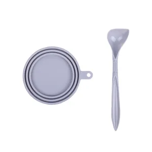 2021Dog Food Spoon Allzweck-Lebensmittel konservierung Versiegelung Silikon kappe New Pet Tin Lid Kunststoff-Lebensmittel abdeckung