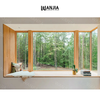 Casa residencial de lujo Ventana panorámica insonorizada Vista Ventana fija Doble vidrio Imagen fija Ventana de aluminio