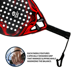 Raqueta de Pádel de Carbono 18K Personalizada Qingyu Sport, Diseño OEM, Venta Caliente, Fabricante OEM, Raqueta de Fibra de Vidrio - Product Image 5