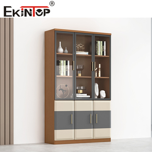 Ekintop Modular L hình dạng bảng CEO văn phòng đồ nội thất Máy tính để bàn máy tính bảng thiết kế văn phòng Bàn và ghế Bộ - Product Image 5