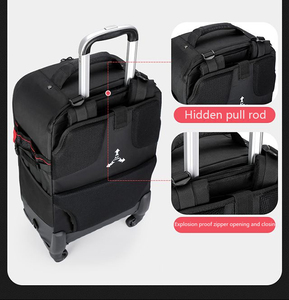Voyage en plein air personnalisé chariot caméra sacs sacs à dos étanche professionnel <span class=keywords><strong>appareil</strong></span> <span class=keywords><strong>photo</strong></span> numérique objectif roues sacs pour la photographie - Product Image 5