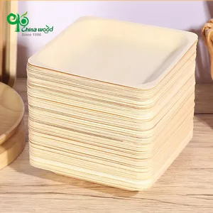 Yada Biodegradable food container Eco friendly palm leaf wooden plate and cups