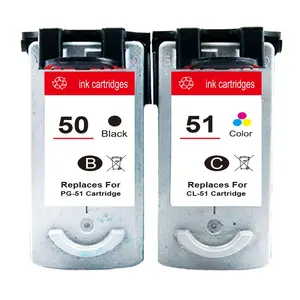 Hicor Compatible For CANON PG50 CL51 ink cartridges for Pixma MP150 MP160 MP170 MP180 MP450 MP460